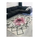 Bemrax Fistanbul Modern Desen Lastikli Halı Örtüsü Pembe 200 x 290