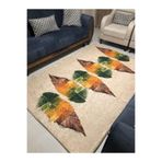 Bemrax Modern Desen Lastikli Halı Örtüsü Renkli 160 x 235