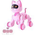 Bemy Ticaret 30 Fonksiyonlu Uzaktan Kumandalı Şarjlı Sesli Işıklı Dokunma Algılama Programlama Robot Kedi ve Köpek (Kedi)