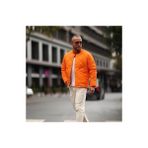 Ben Özgürüm Dik Yaka Bomber Kapitone Erkek Mont - Orange