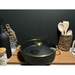 Bena Life 28 cm Basık Tencere Gold - Siyah