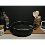 Bena Life 30 cm Granit Basık Tencere - Siyah