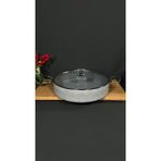 Bena Life Çift Kulp Gri Granit Tencere - Açık Gri - 30