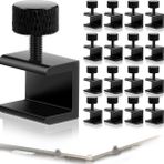 Benagee 16 Adet Cam Yatak Klipleri Kelepçeleri Ayarlanabilir Ender 3/pro/v2/3s/ender 5/CR-10,CR-10S Pro 3D Yazıcı Isı Yatağı Sabit Klipler (Yurt Dışından) - set