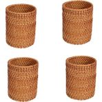 Benagee 4x Rattan Çubuklarını Tüp Kürek Kaşık Kova Yemek Bıçakları Çatal Sofra Saklama Kutusu Ev Sepetleri Organizatör A (Yurt Dışından) - Açık Beyaz - Hayır.