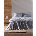 Benati King Size %100 Pamuk İpliği Boyalı Nevresim Takımı - Lacivert