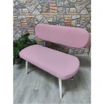 Bench ve Puf Takımı Kılıf Seti - 2 Sandalye, 1 Bench, 1 Puf Örtüsü Kılıfteks - Pembe