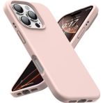 Bene-Qi Apple iPhone 14 Plus / 15 Plus Kılıf 6.7" ile Uyumlu, İnce Sıvı Silikon Cep Telefon Kılıfı, Mikrofiber Astar İç Yüzey, Darbe Emici Kapak, Kolay Temizlenebilir Phone Case - Pudra Pembe