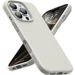 Bene-Qi Apple iPhone 16 Kılıf 6.1" ile Uyumlu, İnce Sıvı Silikon Cep Telefon Kılıfı, Mikrofiber Astar İç Yüzey, Darbe Emici Kapak, Kolay Temizlenebilir Phone Case - Natürel Titanyum