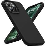 Bene-Qi Apple iPhone 16 Kılıf 6.1" ile Uyumlu, İnce Sıvı Silikon Cep Telefon Kılıfı, Mikrofiber Astar İç Yüzey, Darbe Emici Kapak, Kolay Temizlenebilir Phone Case - Siyah