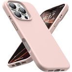 Bene-Qi Apple iPhone 16 Pro Max Kılıf 6.9" ile Uyumlu, İnce Sıvı Silikon Cep Telefon Kılıfı, Mikrofiber Astar İç Yüzey, Darbe Emici Kapak, Kolay Temizlenebilir Phone Case - Pudra Pembe