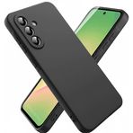 Bene-Qi Samsung Galaxy 24 Kılıf 6.2" ile Uyumlu, İnce Sıvı Silikon Cep Telefon Kılıfı, Mikrofiber Astar İç Yüzey, Darbe Emici Kapak, Kolay Temizlenebilir Phone Case - Siyah