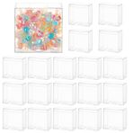 BENECREAT 20 Adet 10,2 x 5 x 10,2 cm PVC Şeffaf Kutular, Şeffaf Favor Kutuları, Düğün, Parti ve Noel Hediye Paketleri için Hediye Kutuları