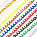 BENECREAT 20 Metre 10 Renk Elastik Düğme Halkalı Minyon Örgü Kesim, Düğün Kostüm DIY El Sanatları Takı Ev Dekoru için Düğme Deliği Püskül Saçak Dantel Trim
