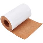 BENECREAT 2,5 m x 15 cm Mantar Rulo 2 mm Kalın Mantar Mat Kendinden Yapışkanlı Mantar Levhası Mantar Fayans Duvar Dekorasyonu, Parti ve Kendin Yap El Sanatları için Güçlü Yapışkan Destekli