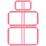 BENECREAT 3 adet Mini pembe ciltleme aracı, akrilik yapışkan notlar ciltleme kılavuzu şablon şablon ciltleme cetvel Scrapbooking aracı taşınabilir defter günlüğü el kitabı yapımı için