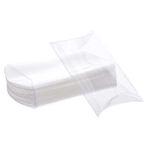 BENECREAT 30 adet 14 x 9 x 3 cm şeffaf plastik yastık yastık kutusu PVC şekerleme hediye kutusu Noel, düğün, doğum günü kutlaması için hediye paketi