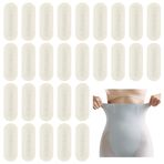 BENECREAT 30 adet 1,97 inç Oval Polyester Boning Farbic, 0.7 inç korse boning dikiş giysi aksesuarları düğün parti gelin önlük elbise, eski dantel