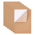 BENECREAT 6 Adet 29x21cm Kendinden Yapışkanlı A4 Mantar Levhalar (3mm Kalınlık) Dikdörtgen Coaster Mantar Destek Levhaları Duvar Dekorasyonu, Parti için
