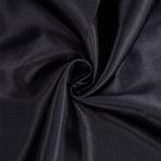 BENECREAT Yard başına 5 m parlak saten kumaş, 152 cm polyester kumaş masa örtüsü, düğün elbisesi, parti arka planı, kendin yap el işleri için dikiş malzemesi, siyah