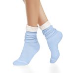 Benefeet Sox Slouch Srunch Mavi Fırfır Kadın Çorap