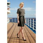 Benerly Kadın A Kesim Mini Etek Normal Bel Düz Desen %95 Polyester %5 Elastan Fonksiyonel Kaliteli - Siyah - XS