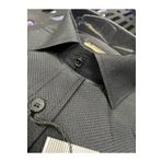 BENESSE Armür Desen Slim Fit Siyah Erkek Gömleği