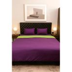 Benetton %100 Pamuk Mor Tek Kişilik 160*220 Nevresim - 180*240 Yatak Çarşafı - 50*70+20 Yastık Kılıfı Nevresim Takımı