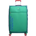 Benetton 14BNT2100 Yeşil Orta Boy 60 cm Kumaş Valiz