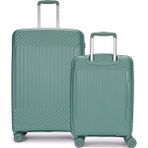 Benetton 2'li Set Büyük ve Kabin Boy %100 Polipropilen Valiz Yeşil 14BNT8001 - Valiz&Seyahat>Valiz Setleri>2'li Valiz Seti Büyük ve Kabin
