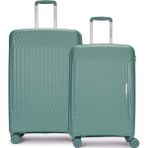 Benetton 2'li Set Büyük ve Orta Boy %100 Polipropilen Valiz Yeşil 14BNT8001 - Valiz&Seyahat>Valiz Setleri>2'li Valiz Seti Büyük ve Orta