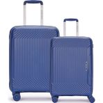 Benetton 2'li Set Orta ve Kabin Boy %100 Polipropilen Valiz Koyu Mavi 14BNT8001 - Valiz&Seyahat>Valiz Setleri>2'li Valiz Seti Orta ve Kabin