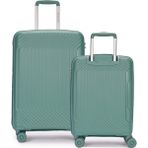Benetton 2'li Set Orta ve Kabin Boy %100 Polipropilen Valiz Yeşil 14BNT8001 - Valiz&Seyahat>Valiz Setleri>2'li Valiz Seti Orta ve Kabin