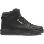 Benetton 31085 Genç 4K Sneaker Hi Ayakkabı - Siyah - Siyah