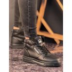 Benetton 31087 Erkek Günlük Boğazlı Sneaker Ayakkabı - Siyah - Siyah