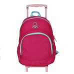 Benetton 70438 Krinkıl Çekçekli Anaokulu Çantası Pembe