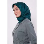 Benetton Baklava Desen Monogram İpek Eşarp