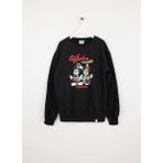 Benetton Baskılı Kız Çocuk Siyah Sweatshırt 3J73C10LB 100