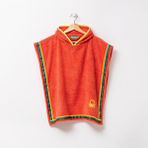 Benetton Be-0818-Rd %100 Pamuk Kırmızı 65X65 Cm Çocuk Panço Havlu - 001-Kırmızı