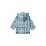 Benetton Bebek Havacı Mavi Fermuar Kapamalı Kulaklı Kanguru Cepli Kapüşonlu Sweatshirt 3-6 Ay