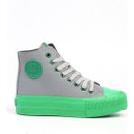 Benetton Benetton® | Bn-31125 - 3114 Gri Yesil - Kadın Spor Ayakkabı - Gri - Yeşil