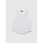 Benetton Beyaz Kız Çocuk Atlet 31H3CH01F - 6 - 7 Yaş