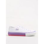 Benetton Beyaz - Lila Kız Çocuk Sneaker BNI-10041