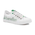 Benetton BN-30566 Beyaz Kadın Spor Ayakkabısı