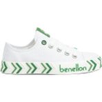 Benetton® | BN-30635-3374 Beyaz Yesil - Çocuk Spor Ayakkabı - Beyaz-Yeşil