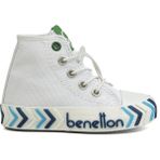 Benetton BN-30644-3394 Beyaz Lacivert Çocuk Spor Ayakkabı
