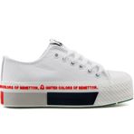 Benetton BN-30934 Beyaz Siyah Kadın Spor Ayakkabı