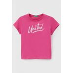 Benetton BNT-G-3096C10C8-23Y Kız Çocuk T-Shirt - 8 - 9 Yaş - Fuşya