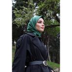 Benetton Çift Taraflı Twill İpek Eşarp
