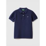 Benetton Düz Lacivert Erkek Çocuk Polo T-Shirt 3089C300Q - 10 - 11 Yaş
